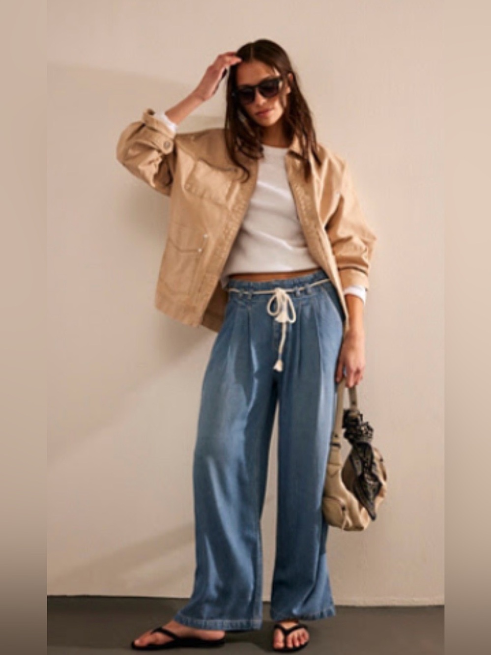 We The Free Dakota Cinched Pull-On Jeans - free people - size small